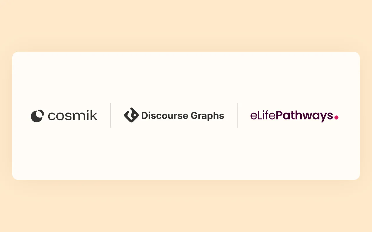 Cosmik and Discourse Graphs logos